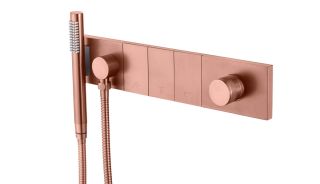 Встраиваемый смеситель для душа Boheme Zodiac 132-SYS-CB брашированная медь